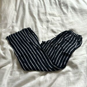 Striped navy pants